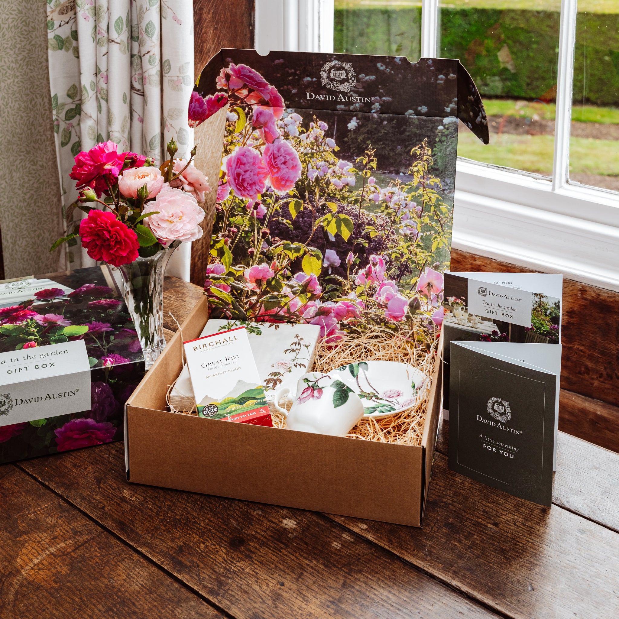 Tea in the Garden gift box (Includes Rose Voucher)