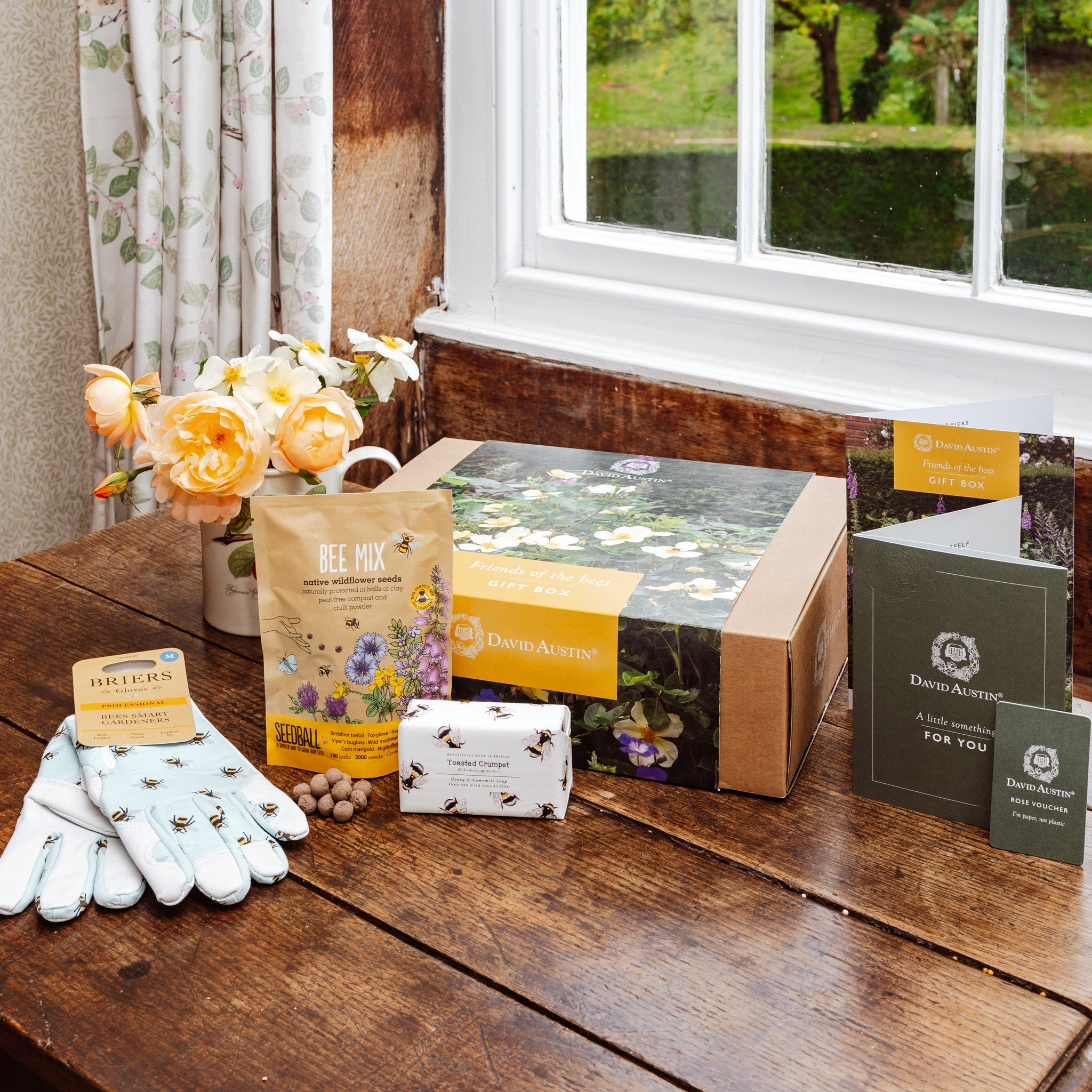 Friends of the Bees gift box (Includes Rose Voucher)
