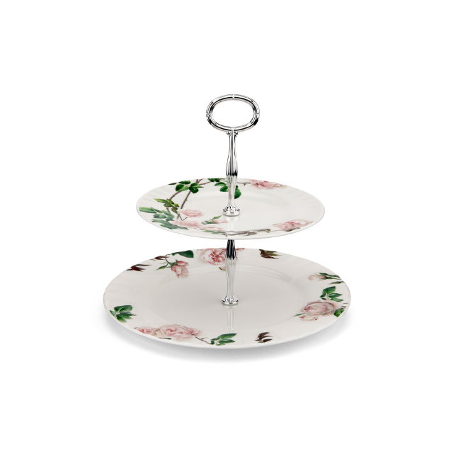 English Rose Cake Stand Fine Bone China Gifts - Main Image
