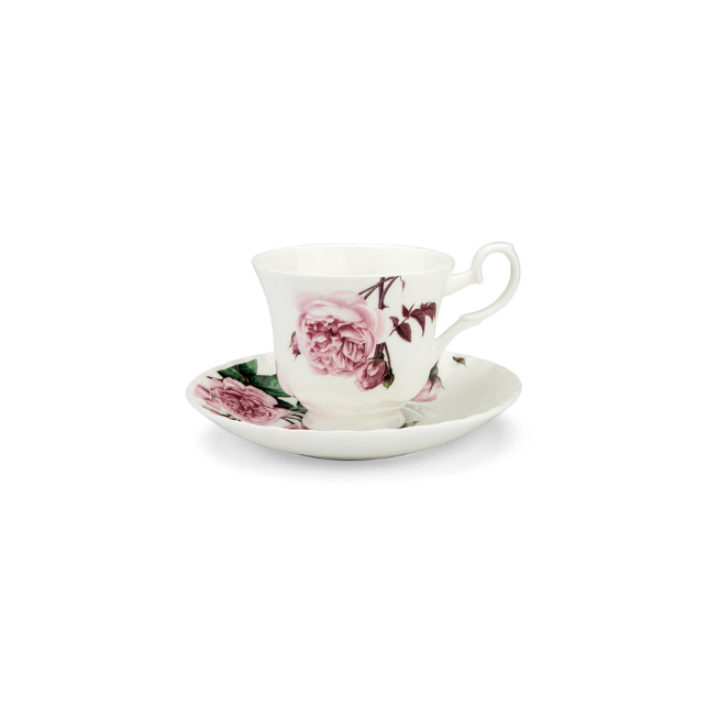 English Rose Teacup and Saucer