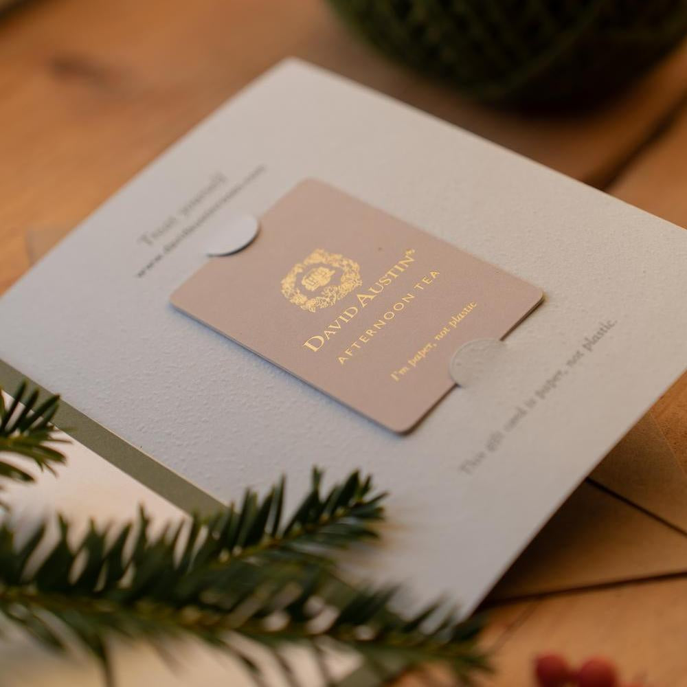 David Austin afternoon tea gift card