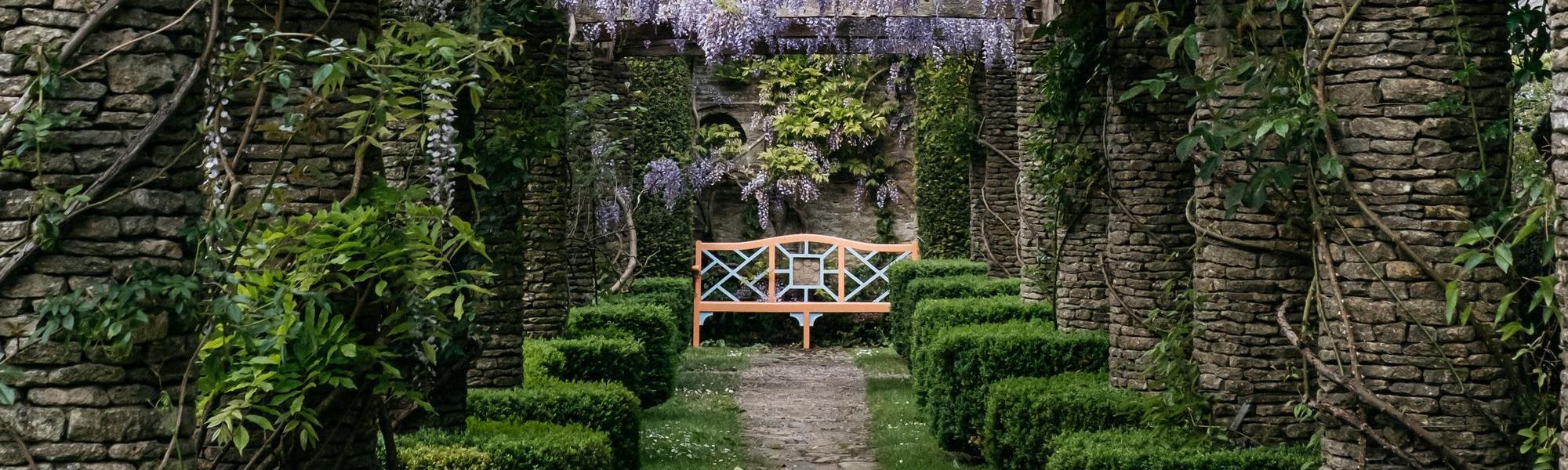 Bench at Highgrove gardens