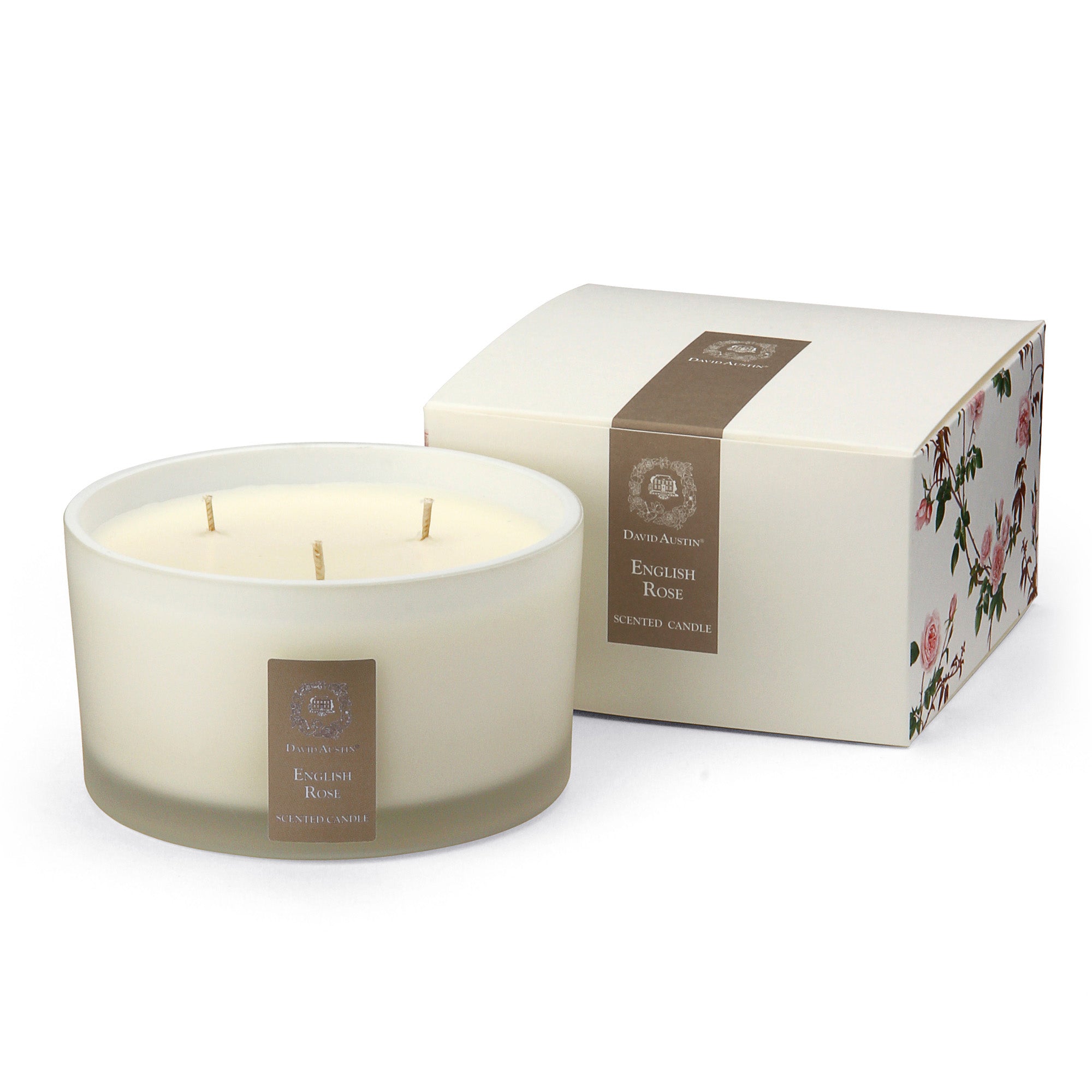 English Rose Triple Wick Scented Candle